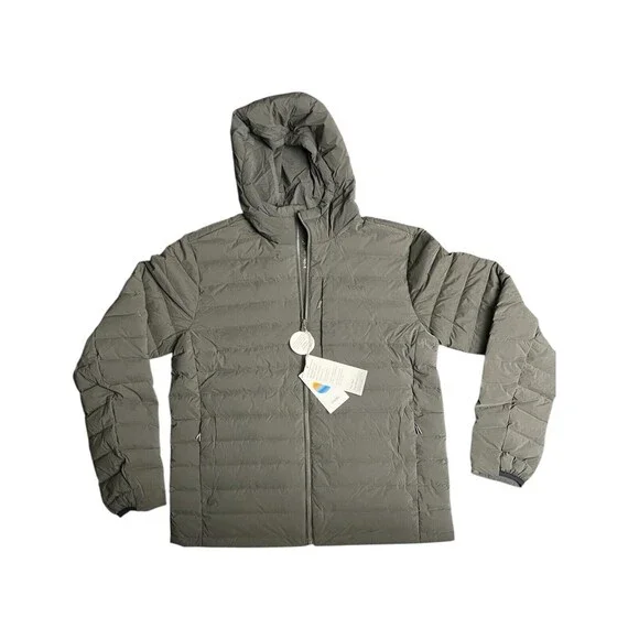 Vuori Men’s Steadfast Jacket Full Zip Puffer Hooded Outerwear Balsam Sz XL New - Picture 1 of 8